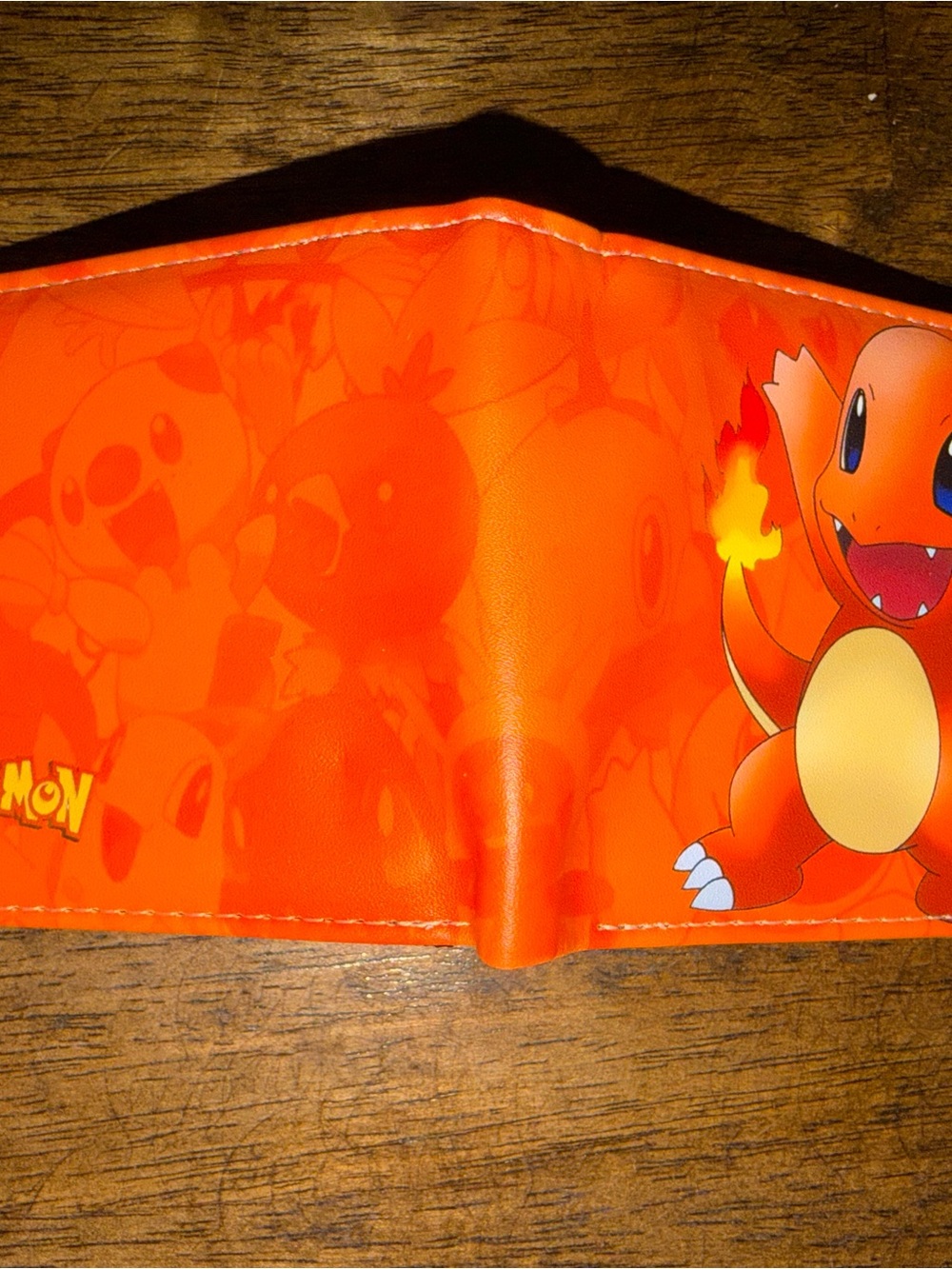 Pokemon Orange Charmander Bifold Key & Card Holder Wallet